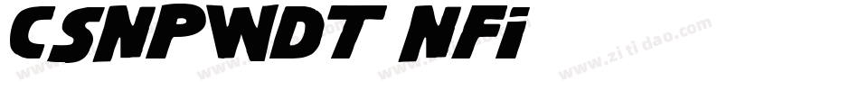 CSNPWDT NFI字体转换
